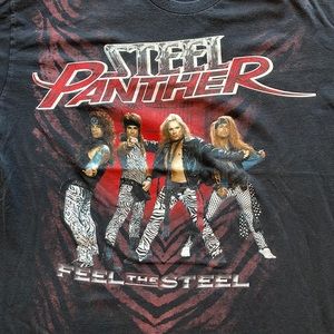 2009 Steel Panther Feel the Steel Tour Tee / size XL